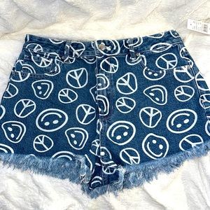 NWT PACSUN High Rise Festival Shorts Size 30